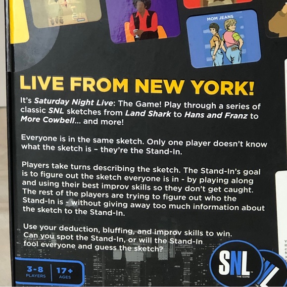 SNL Saturday Night Live The Game Adult NBC Buffalo Games 2020 3-8 Players NIB - Picture 4 of 12